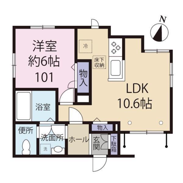 プレミール柿の木坂アネックス101の間取り