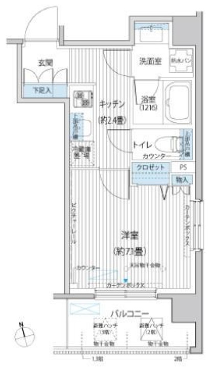 シエル自由が丘103の間取り