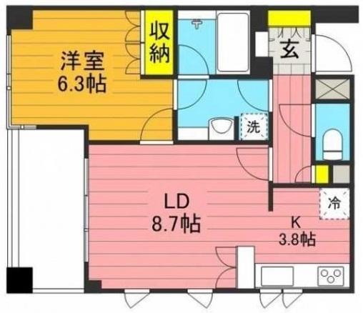 神宮前シティハウス304の間取り