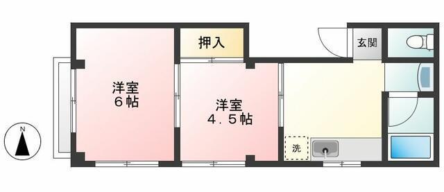 ヤマトヤハイツ301の間取り