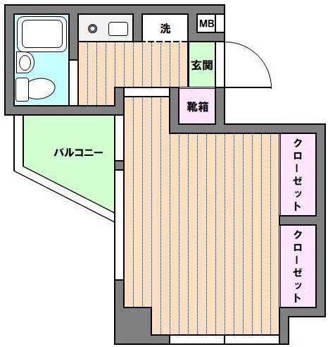 ヤマウチハイツ403の間取り