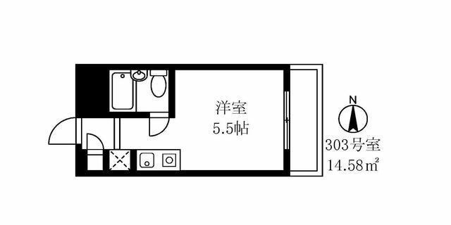 キソービクトリア自由が丘303の間取り