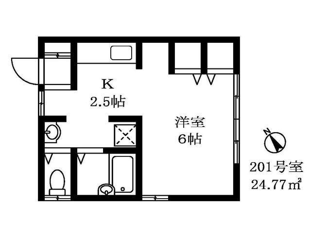 ハイム加陽201の間取り