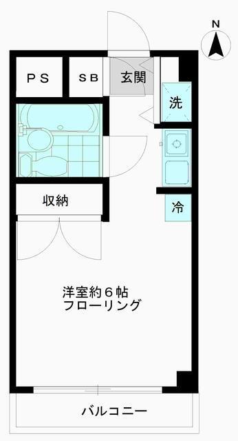 ワイズニール自由が丘402の間取り