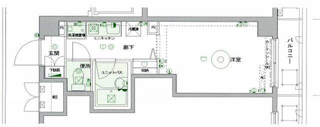 パークウェル目黒本町604の間取り