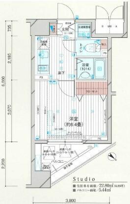 メインステージ五反田駅前702の間取り