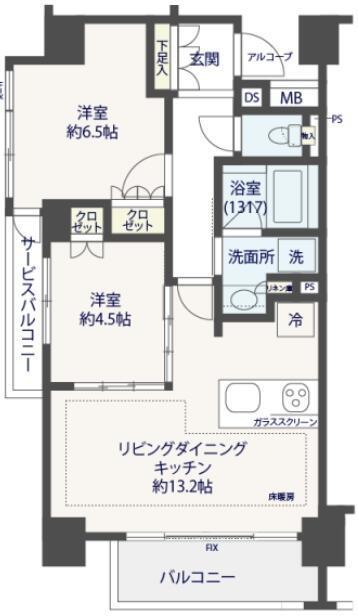 ユニーブル渋谷神泉南303の間取り