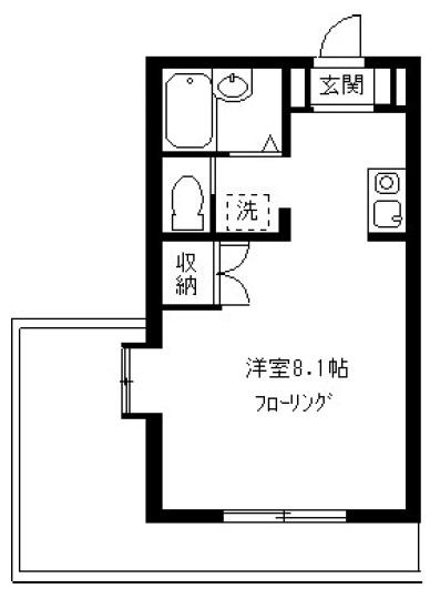 メゾン五本木301の間取り