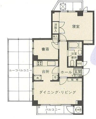 広尾パークホームズ３階の間取り