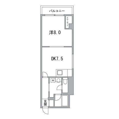 プロス代々木公園202の間取り