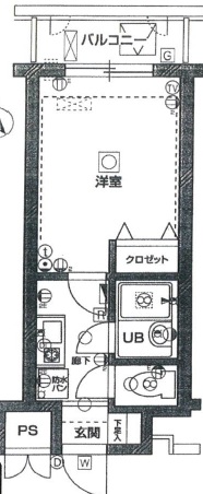 メインステージ三軒茶屋1002の間取り