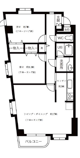 エクセルシア池尻201の間取り