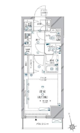 クレイシア三軒茶屋303の間取り