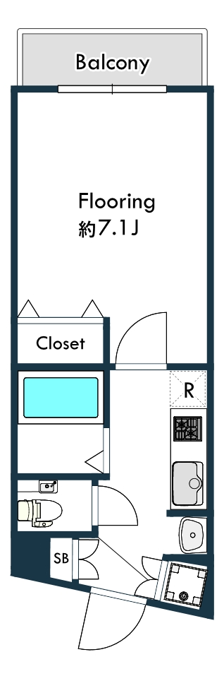 ルシエルⅡ302の間取り