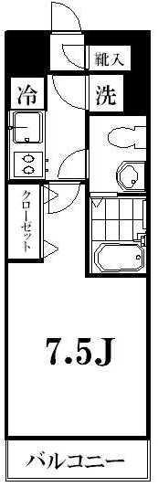 シンシアフォディ三軒茶屋305の間取り