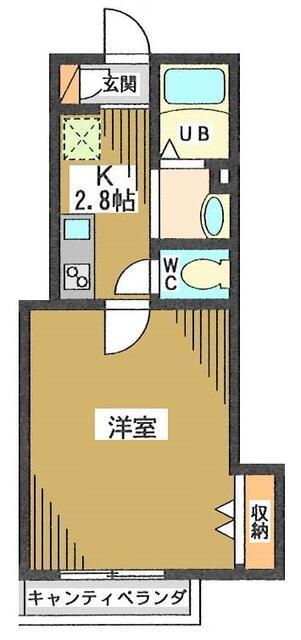 プリメール若林202の間取り