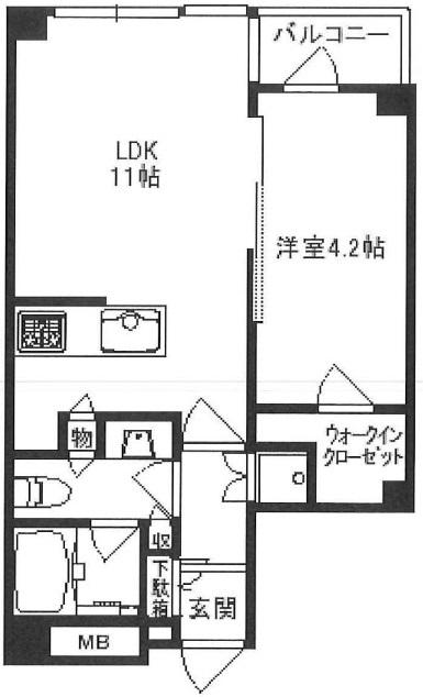 ラヴィタス三軒茶屋403の間取り