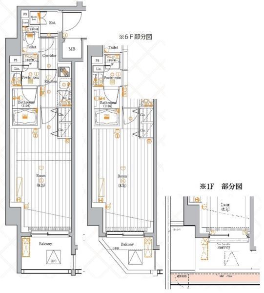 ＰＲＥＭＩＵＭ　ＣＵＢＥ　目黒東山♯ｍｏ101の間取り