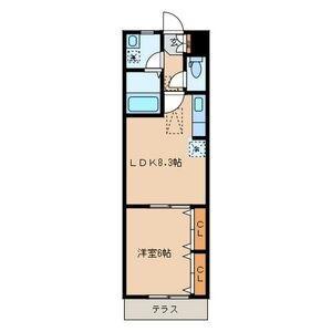 メゾン　ソレイユ105の間取り