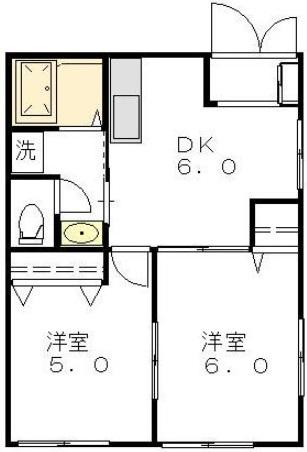 岩間邸201の間取り