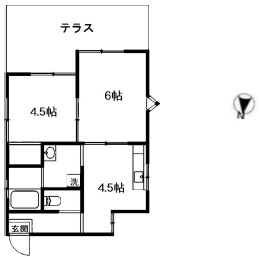 エクセル下馬Ⅱ105の間取り