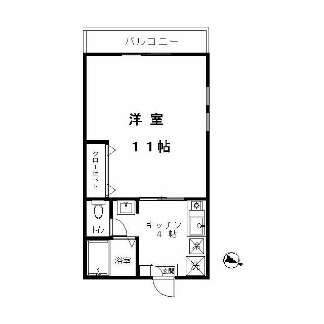 まるいわパレス弦巻301の間取り