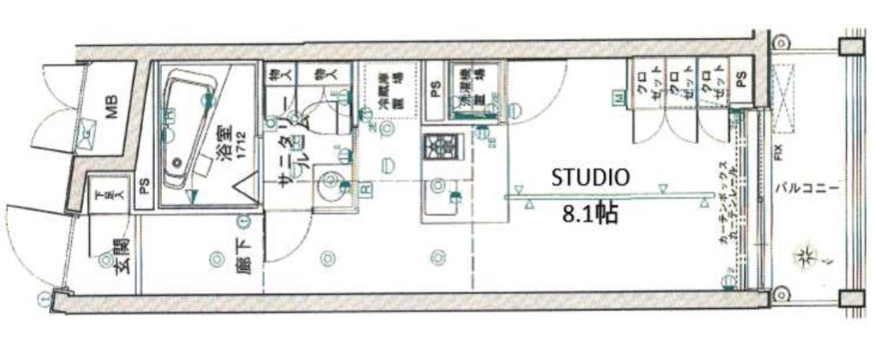 グランドコンシェルジュ都立大学306の間取り