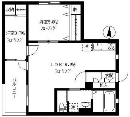 柿の木坂さくらテラス101の間取り