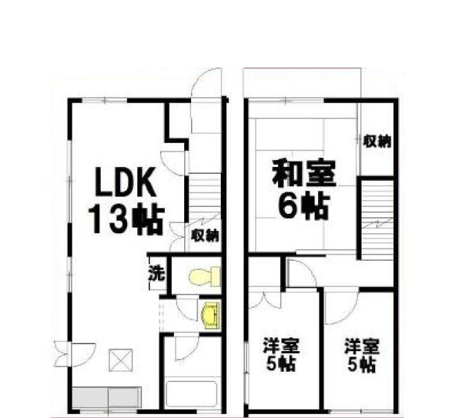 テラスけやき102の間取り