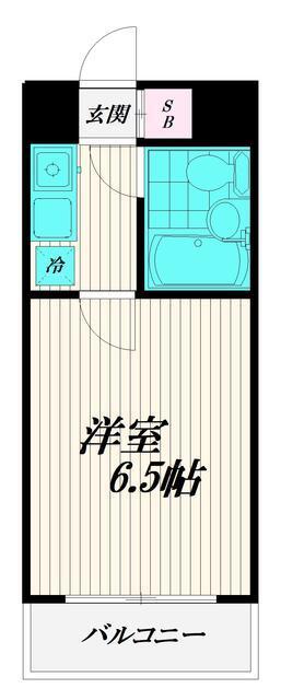 トレンタハウス桜新町108の間取り