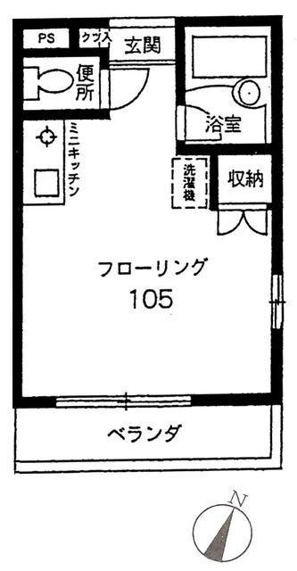 パレス玉川台105の間取り