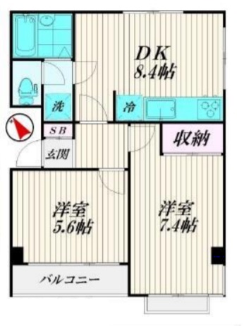 ライフイン中町301の間取り