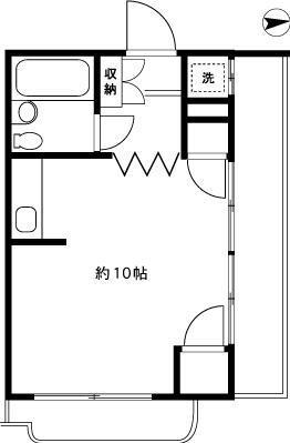 ＤＲホームズ用賀301の間取り