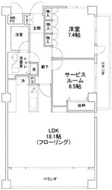 K2フラット602の間取り