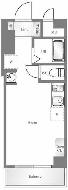 フラッツ大橋509の間取り