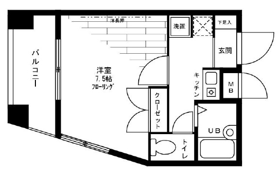 ステージファースト三宿101の間取り