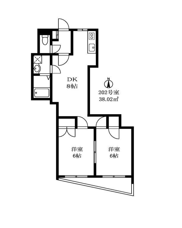 アーバン田園調布202の間取り