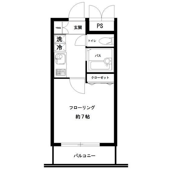 シーズ恵比寿403の間取り