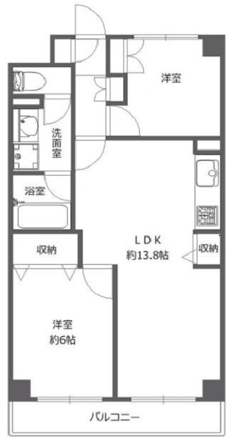 ドルミ恵比寿203の間取り