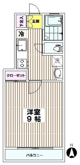 パレ鷹番２０２の間取り