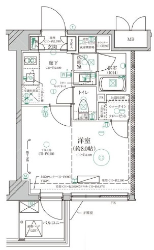 ディアレイシャス三軒茶屋507の間取り