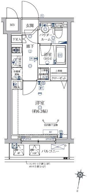 アルテシモ　カーロ　３０６号室306の間取り