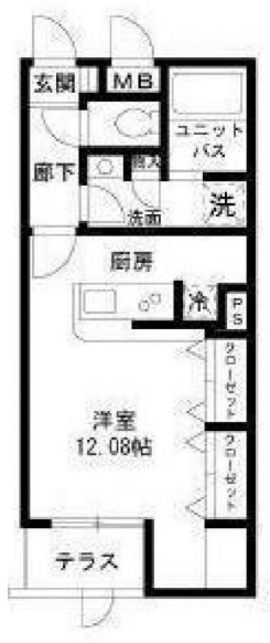 エクセシオーネ目黒103の間取り