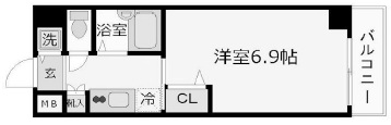 フェニックス目黒弐番館304の間取り