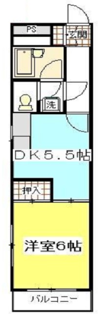 ユニーブル武蔵小山206の間取り