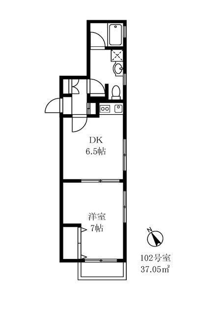 アヴィターレ小山102の間取り