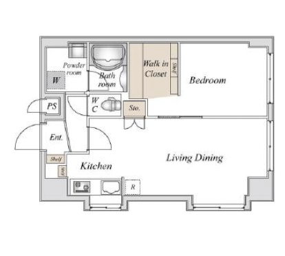 スペーシア池尻大橋0702の間取り