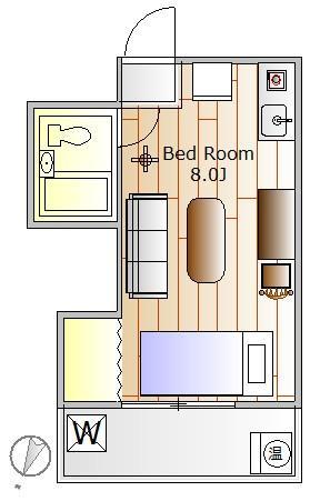 マンションメナハウス1005の間取り