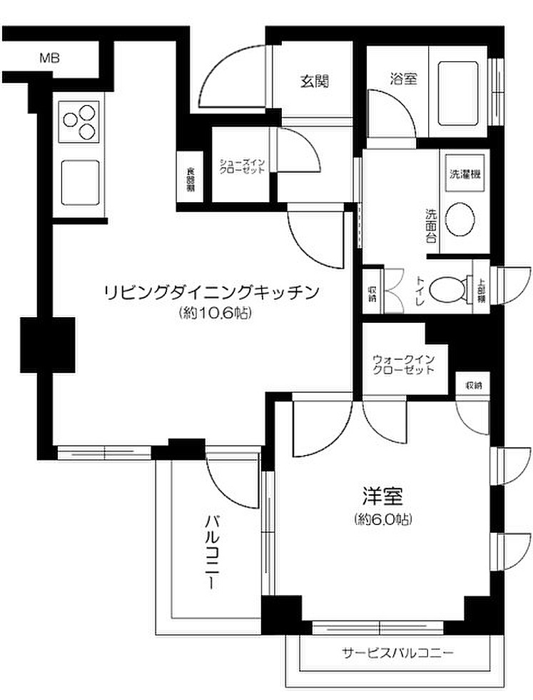 エクセレントヴェール下北沢207の間取り