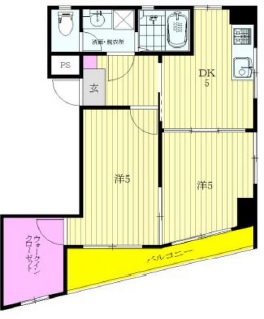 駒場片桐ビル302の間取り